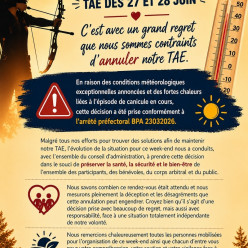 ANNULATION DE NOTRE CONCOURS TAE DES 27 & 28 JUIN 2026